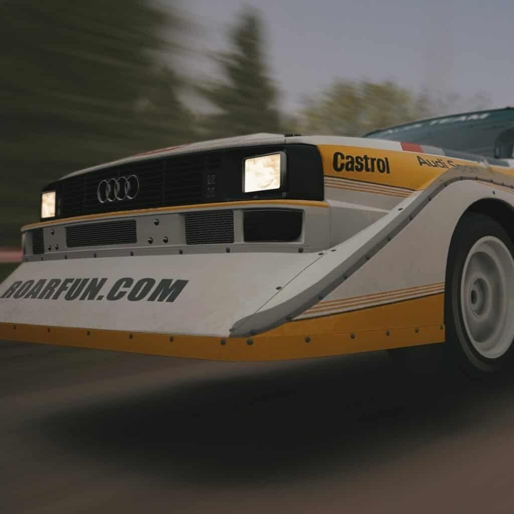 RoarFun demonstrate the astonishing racing experience of the Rally in the 1980s of the German automotive