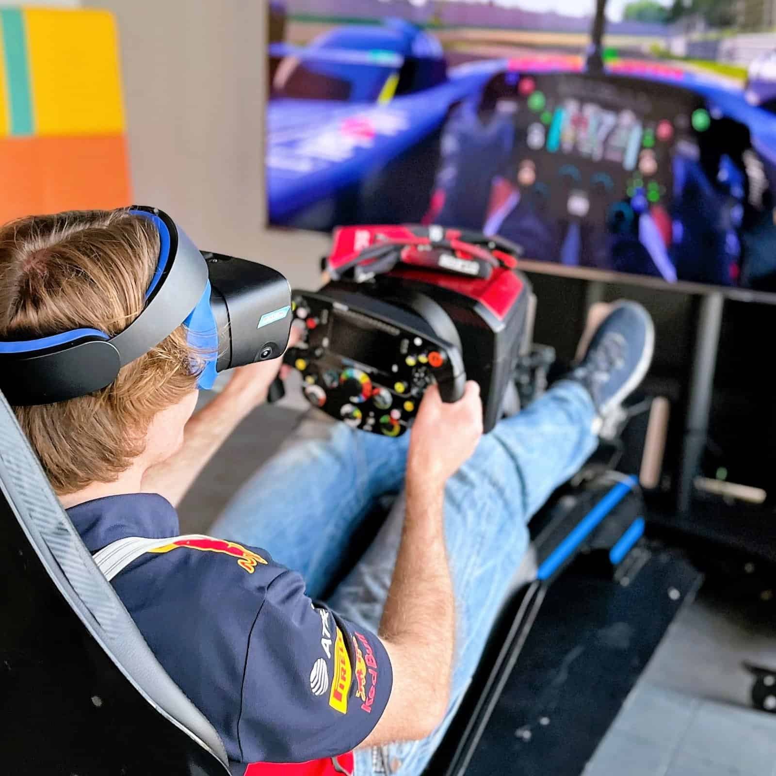 RoarFun Clients Oracle Red Bull Formula 1 team immersive F1 simulator at Oracle headquarters