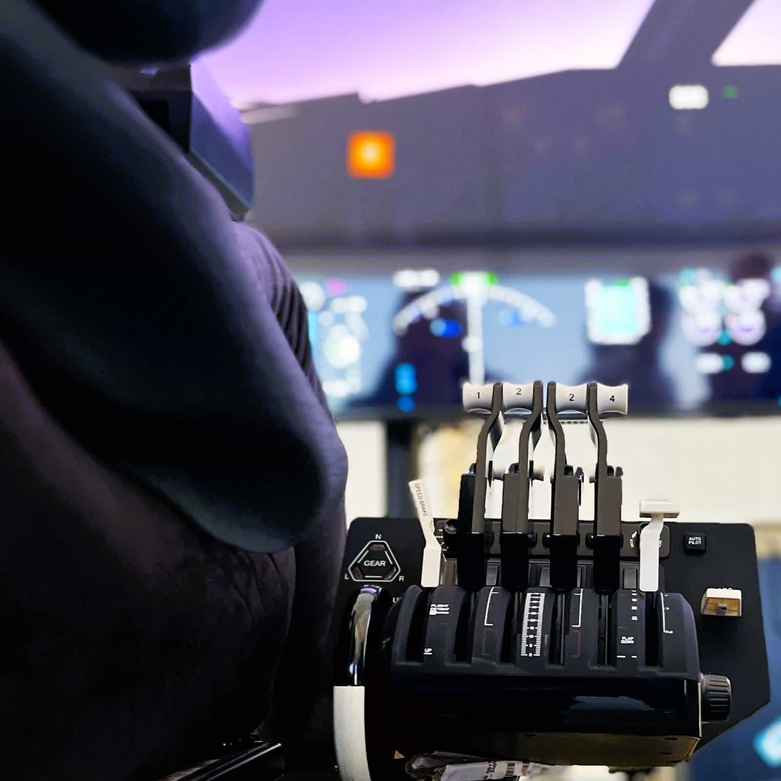 RoarFun Clients Trumpf 100 years airplane immersive flight simulator at 100 years company anniversary