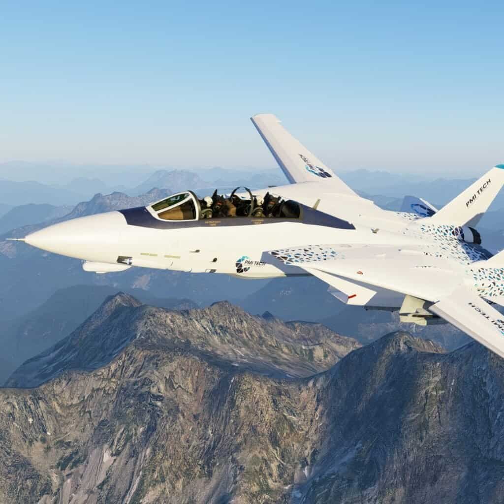 'Virtual Branding on a jet fighter for a Philip Morris in Austria event.