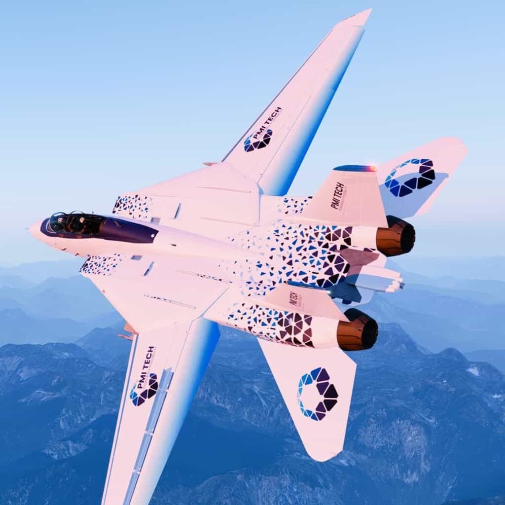 RoarFun design studio create a special jet fighter livery for the PMI client in Austria Saalzburg.